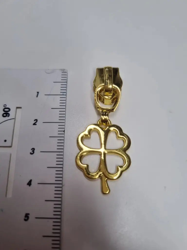 Zipper Kleeblatt Regenbogen - Reißverschluss Schieber Gr.5