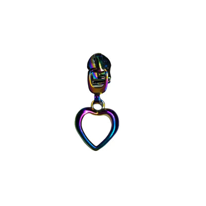 Zipper kleines Herz Rainbow - Reißverschluss Schieber Gr.5