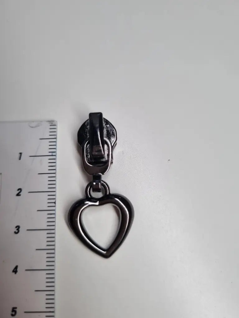 Zipper kleines Herz Rainbow - Reißverschluss Schieber Gr.5