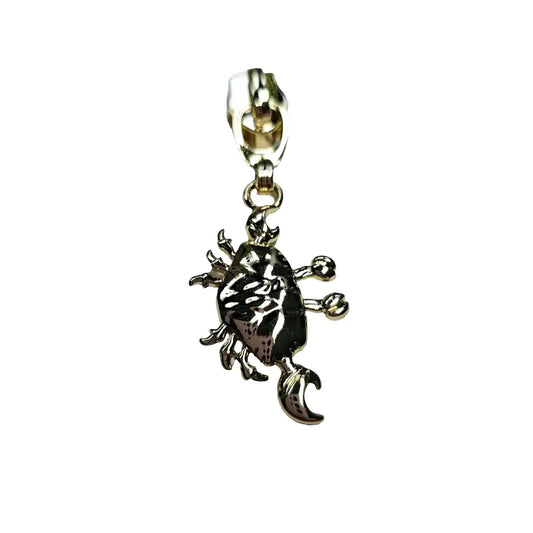 Zipper Krebs Gold - Reißverschluss Schieber Gr.5
