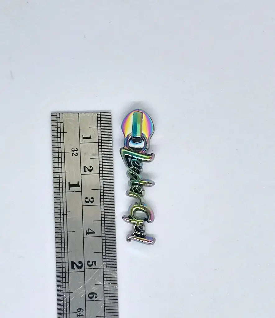 Zipper ’LeiderGeil’ Rainbow - Reißverschluss Schieber Gr.5