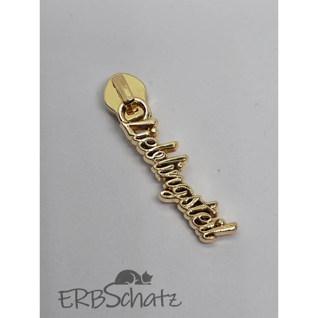 Zipper ’Lieblingsteil’ - Gold