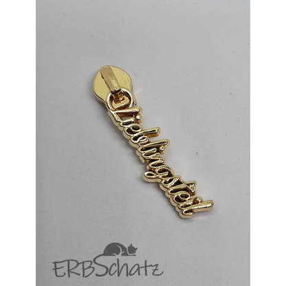 Zipper ’Lieblingsteil’ - Gold