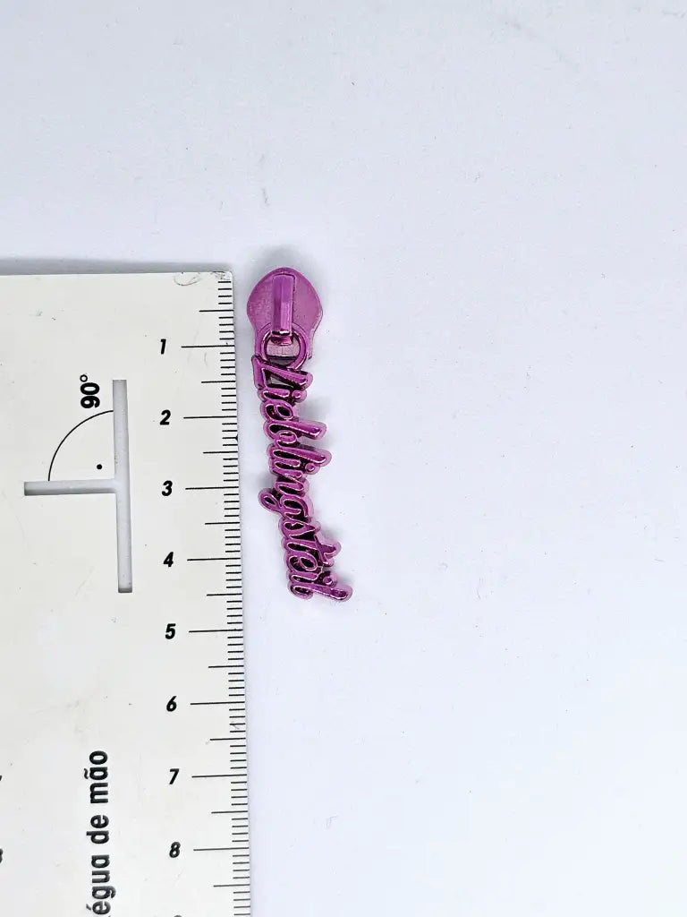 Zipper ’Lieblingsteil’ Metallicfarben Lila - Reißverschluss