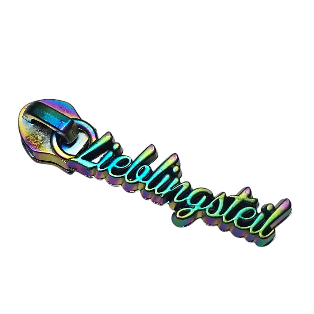 Zipper ’Lieblingsteil’ Rainbow - Reißverschluss Schieber