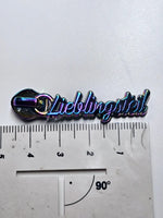 Zipper ’Lieblingsteil’ Rainbow - Reißverschluss Schieber