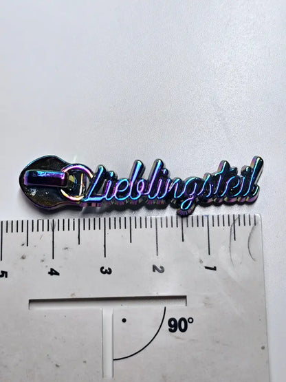 Zipper ’Lieblingsteil’ Rainbow - Reißverschluss Schieber
