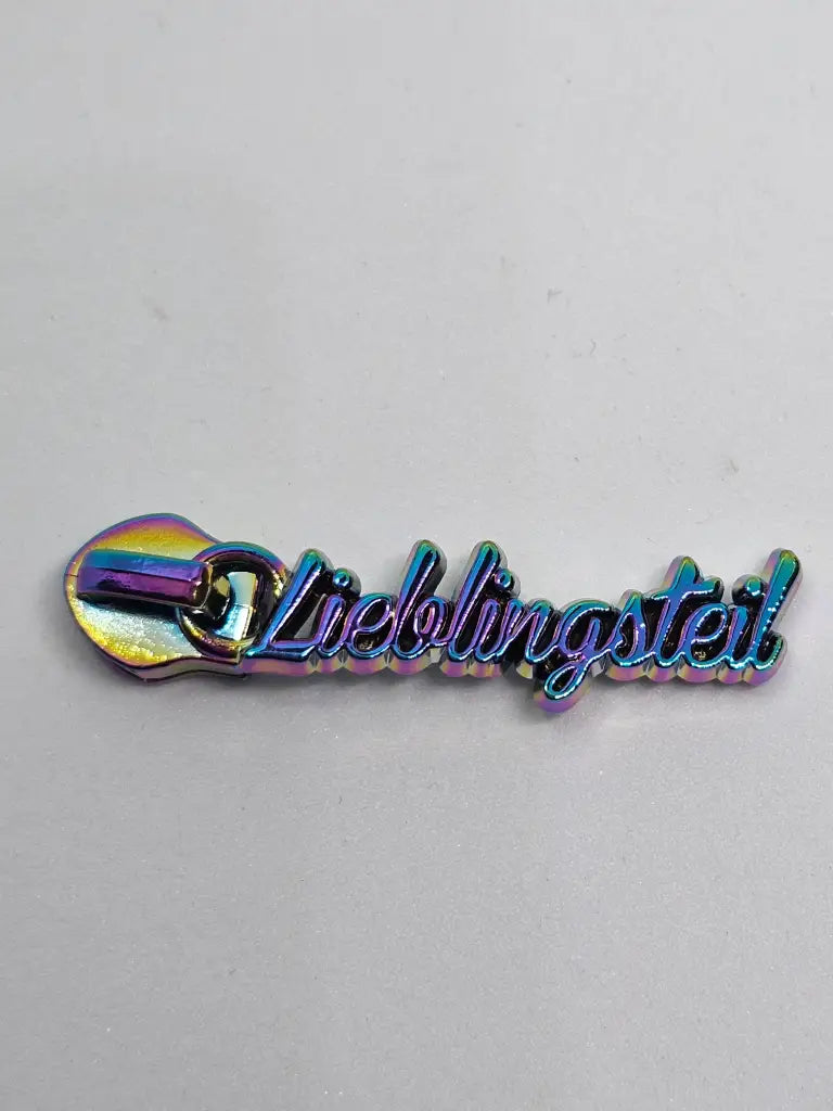 Zipper ’Lieblingsteil’ Rainbow - Reißverschluss Schieber