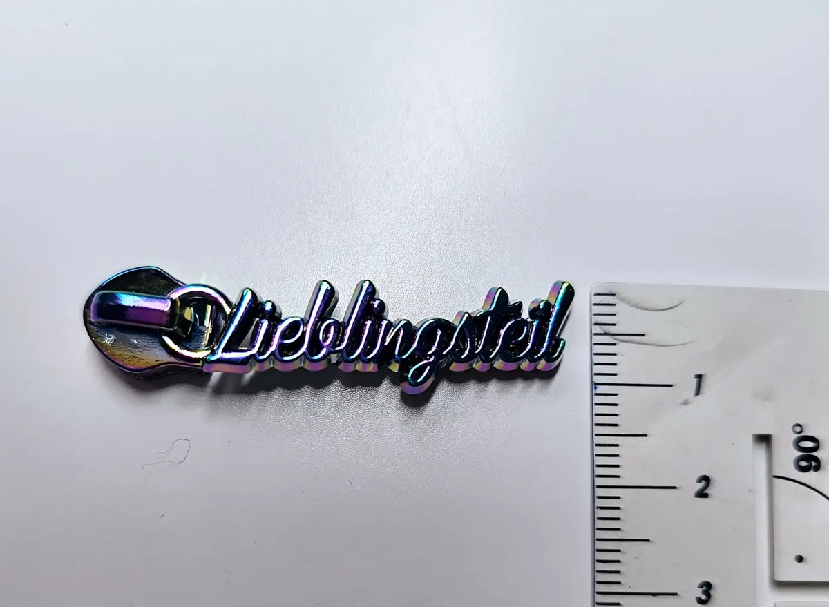 Zipper ’Lieblingsteil’ Rainbow - Reißverschluss Schieber