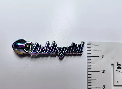 Zipper ’Lieblingsteil’ Rainbow - Reißverschluss Schieber