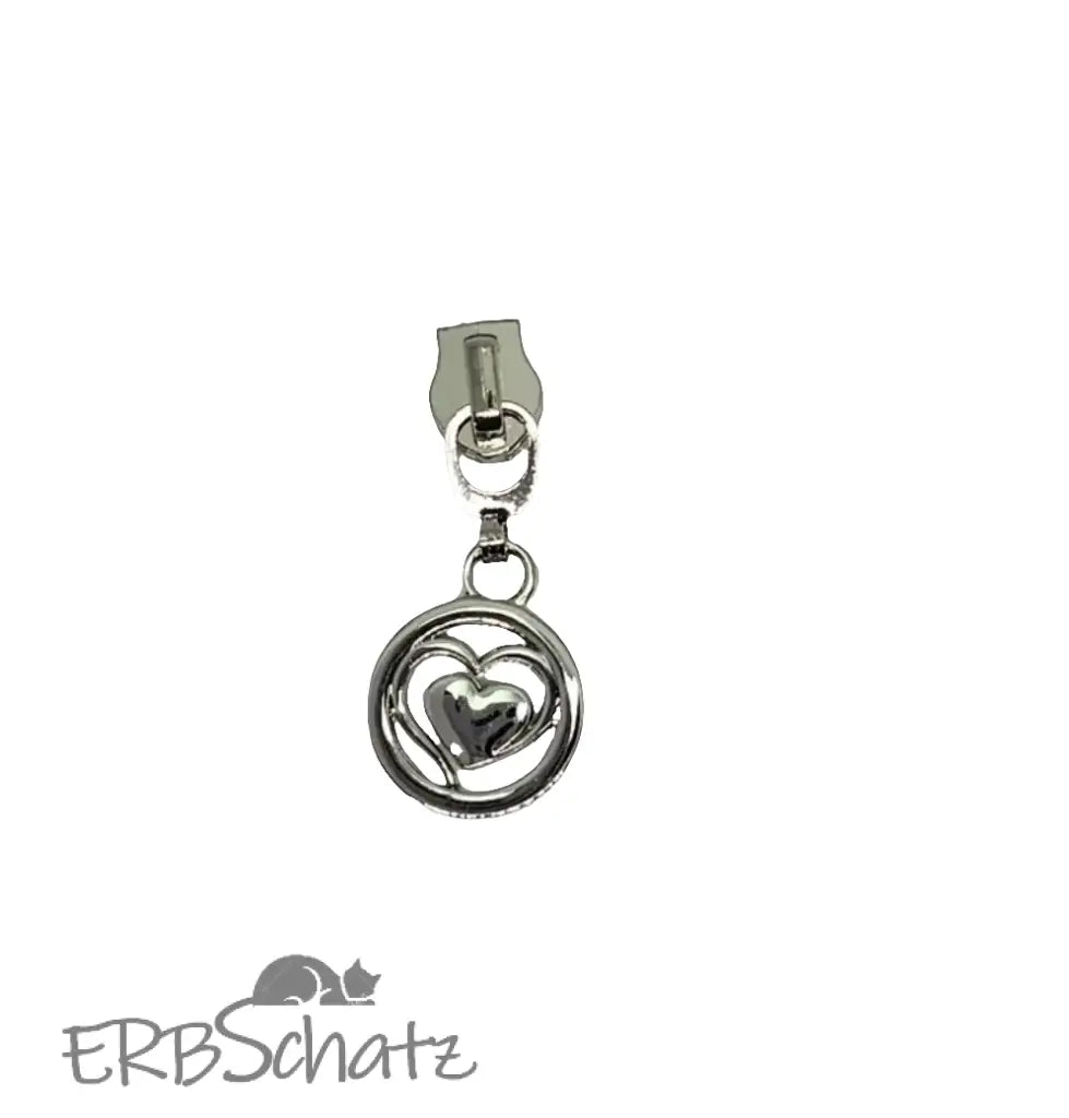 Zipper Lovely Heart Rainbow - Reißverschluss Schieber Gr.5