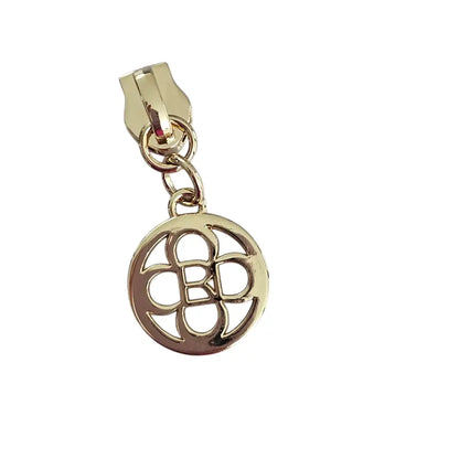 Zipper Luxury Circle Gold - Reißverschluss Schieber Gr.5