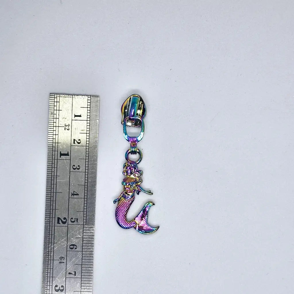 Zipper Meerjungfrau Rainbow - Reißverschluss Schieber Gr.5