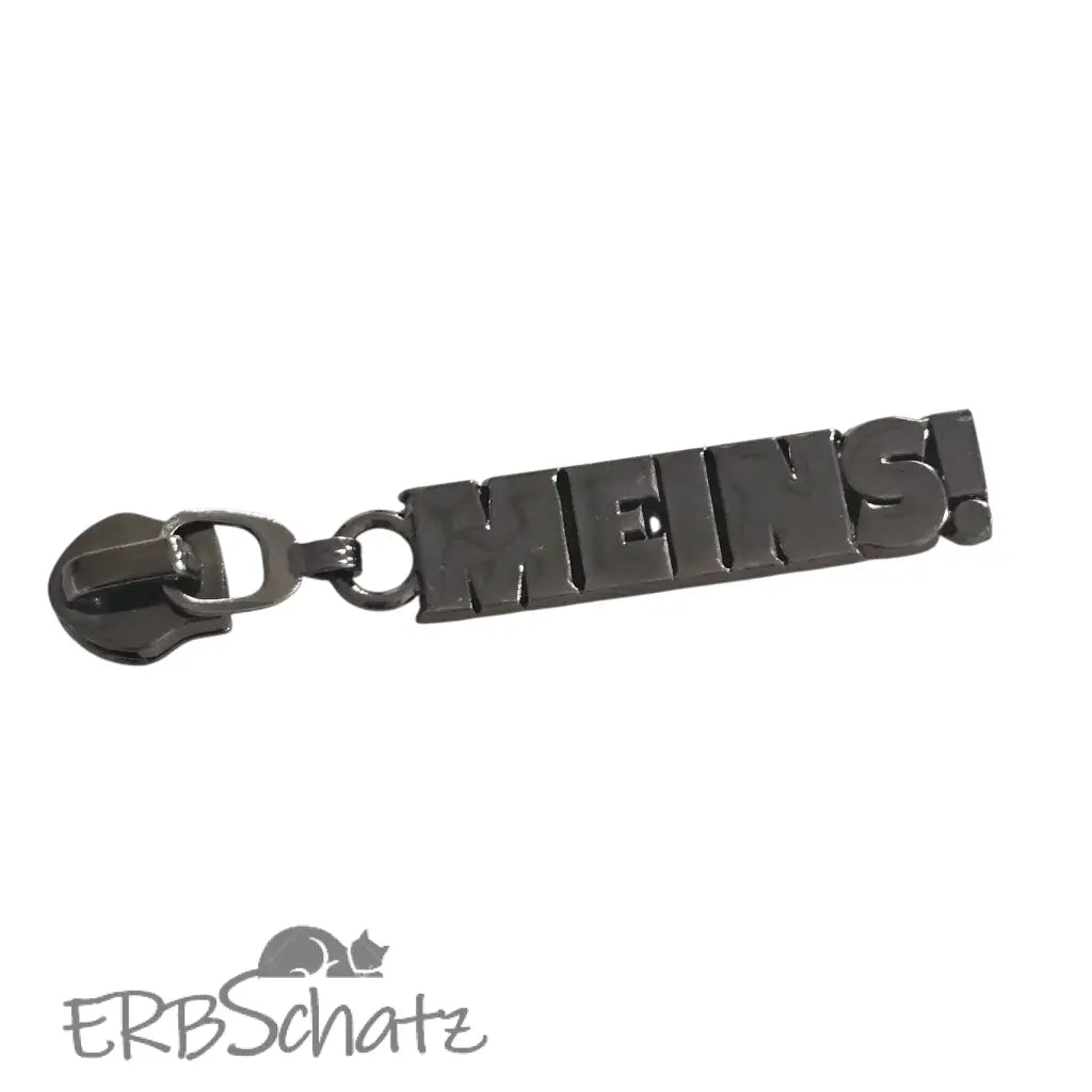 Zipper ’Meins’ - Gun Metal