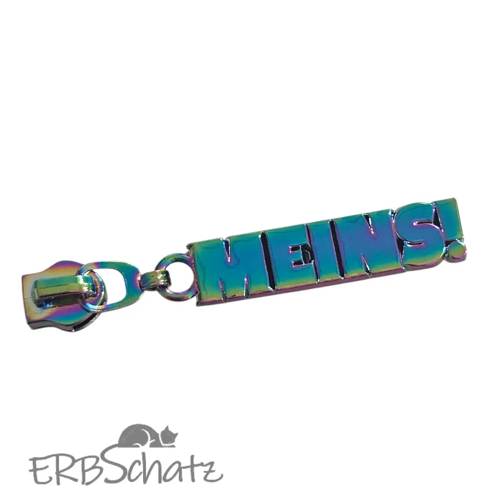 Zipper ’Meins’ Rainbow - Reißverschluss Schieber Gr.5