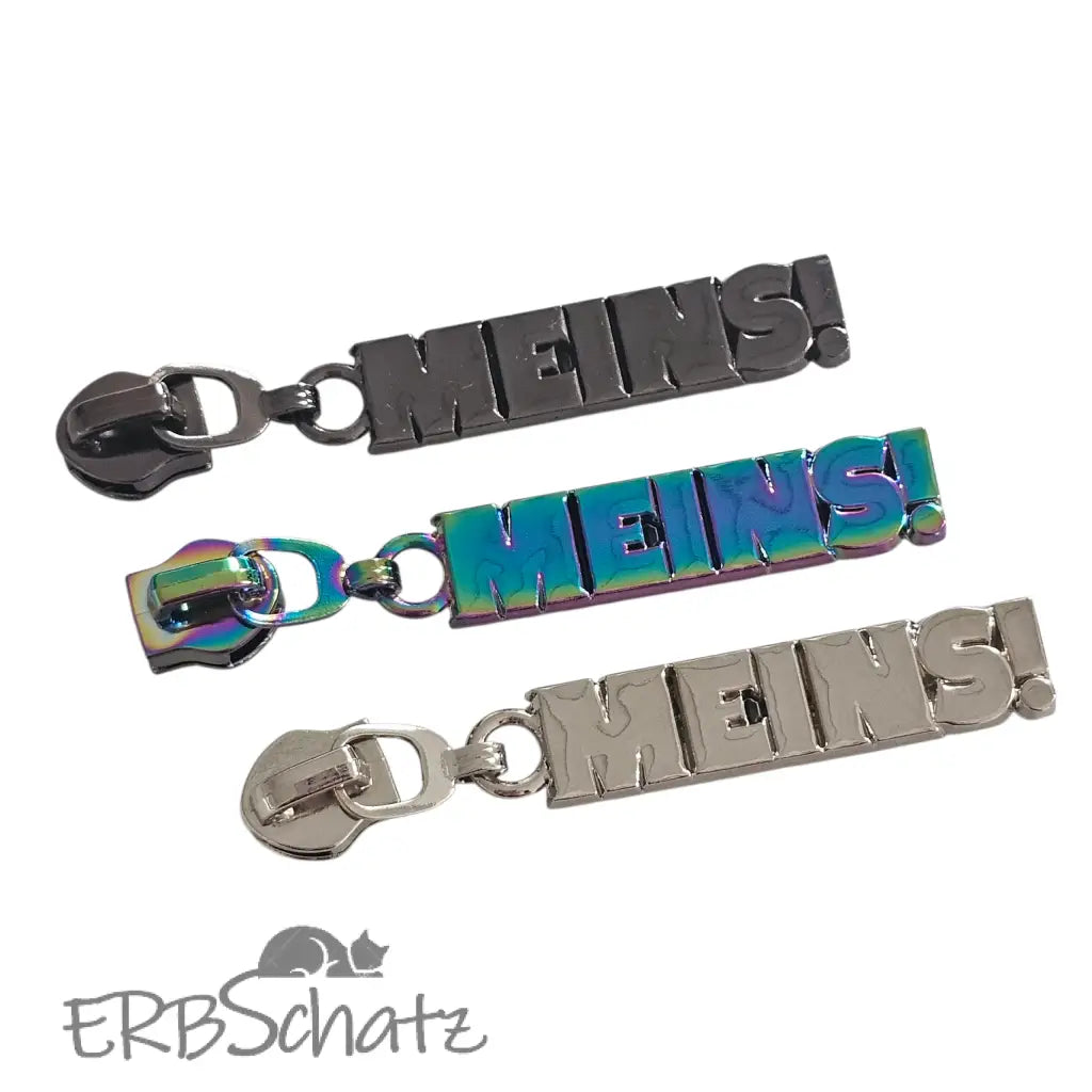 Zipper ’Meins’ Rainbow - Reißverschluss Schieber Gr.5
