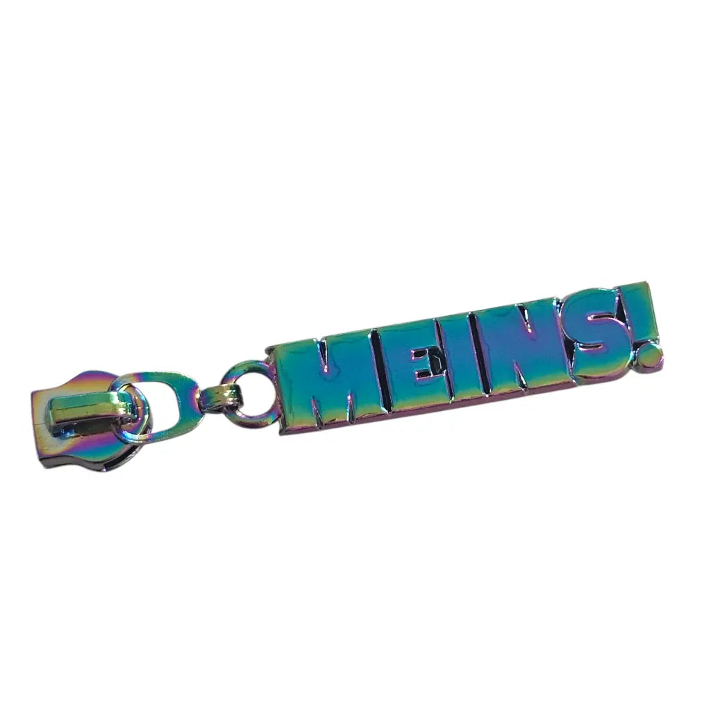 Zipper ’Meins’ Rainbow - Reißverschluss Schieber Gr.5