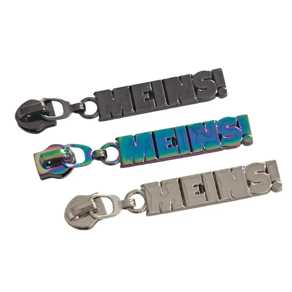 Zipper ’Meins’ Rainbow - Reißverschluss Schieber Gr.5