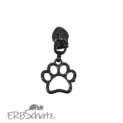 Zipper Mini Pfote - Gun Metal