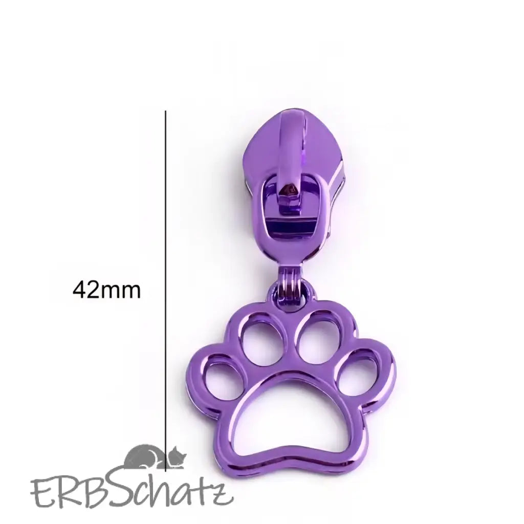 Zipper Mini Pfote Metallic colours