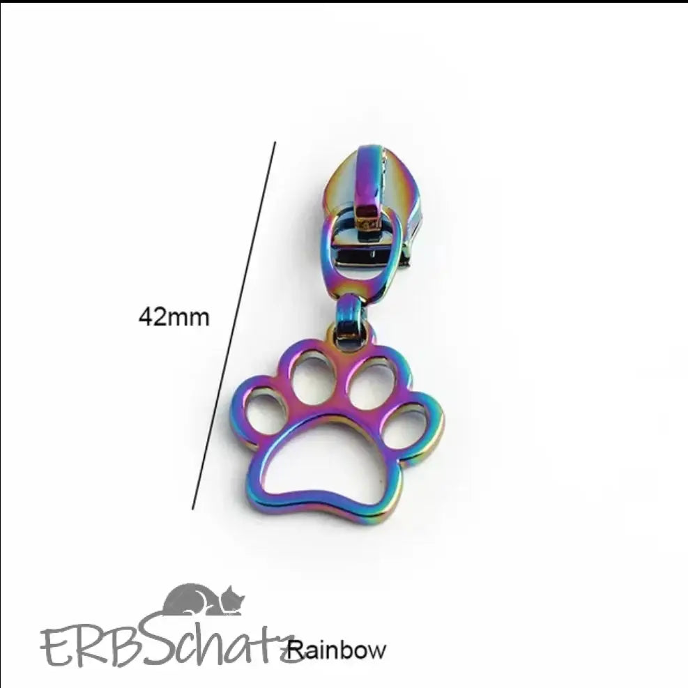 Zipper Mini Pfote - Rainbow