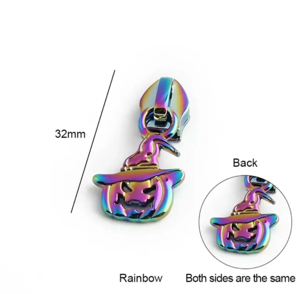 Zipper Mini Pumpkin Gold - Reißverschluss Schieber Gr.5