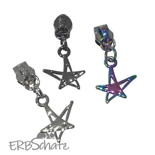 Zipper Modern Stern Regenbogen - Reißverschluss Schieber