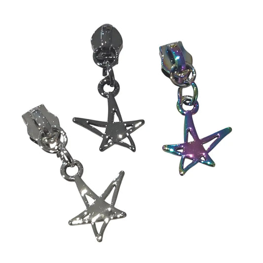 Zipper Modern Stern Regenbogen - Reißverschluss Schieber
