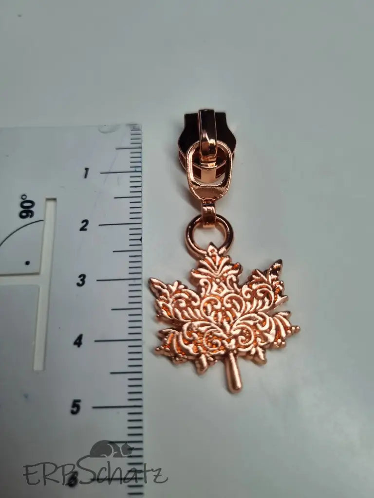 Zipper Mystic Leaf Rainbow - Reißverschluss Schieber Gr.5