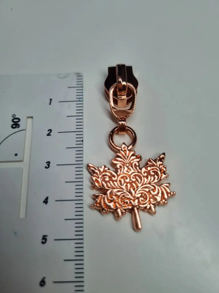 Zipper Mystic Leaf Rainbow - Reißverschluss Schieber Gr.5