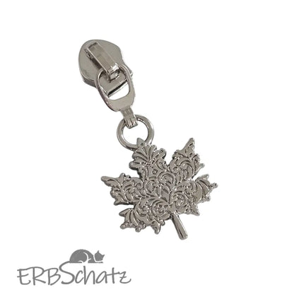 Zipper Mystic Leafe - Silber