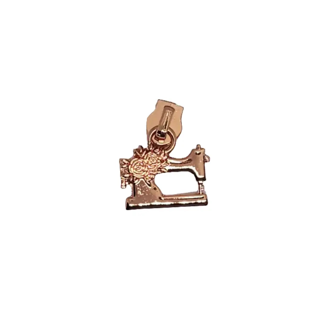 Zipper Nähmaschine Flower Roségold - Reißverschluss