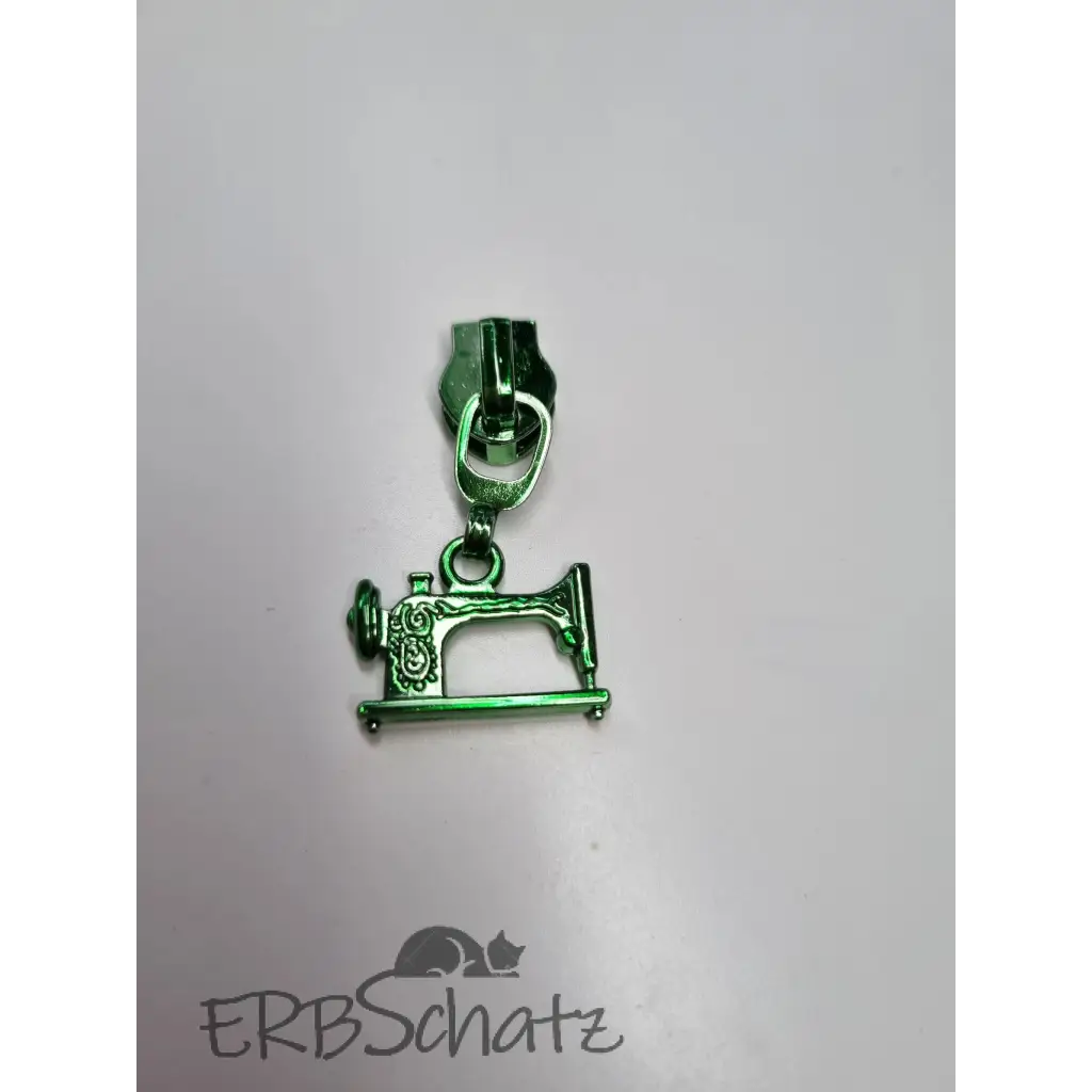 Zipper Nähmaschine metallic bunt - Grün