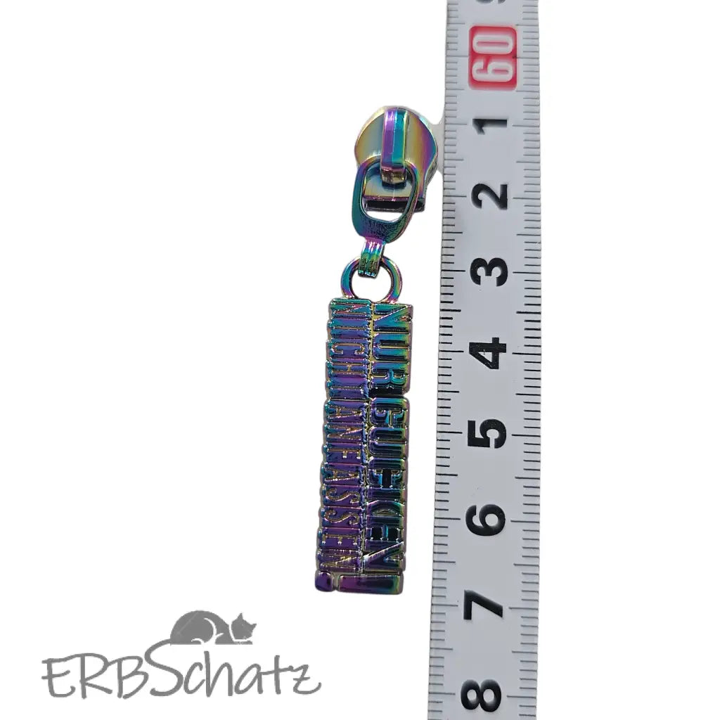 Zipper ’Nur gucken nicht anfassen’