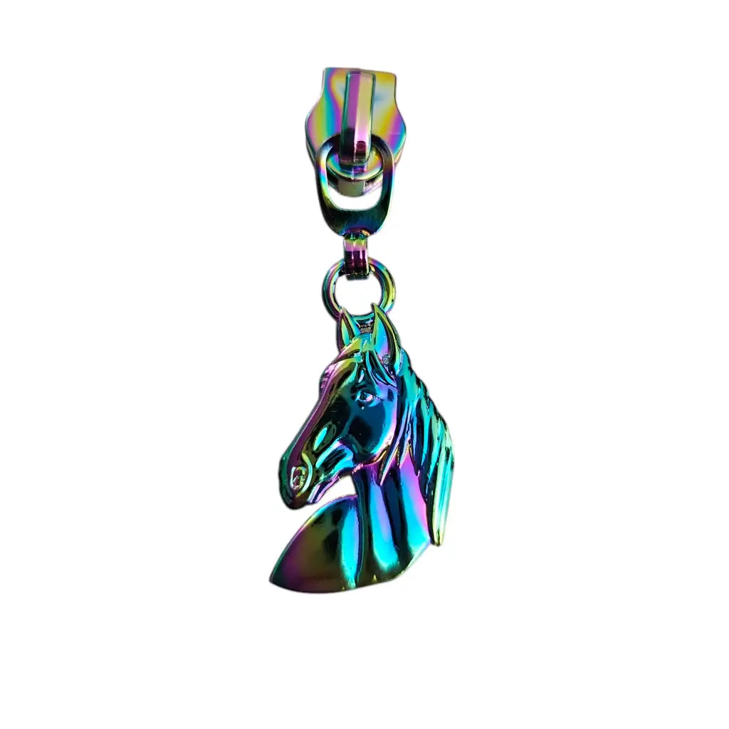 Zipper Pferd Rainbow - Reißverschluss Schieber Gr.5