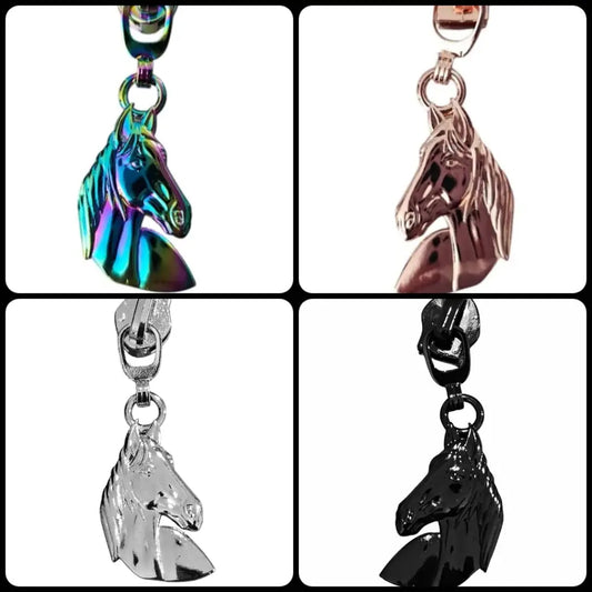 Zipper Pferd Rainbow - Reißverschluss Schieber Gr.5