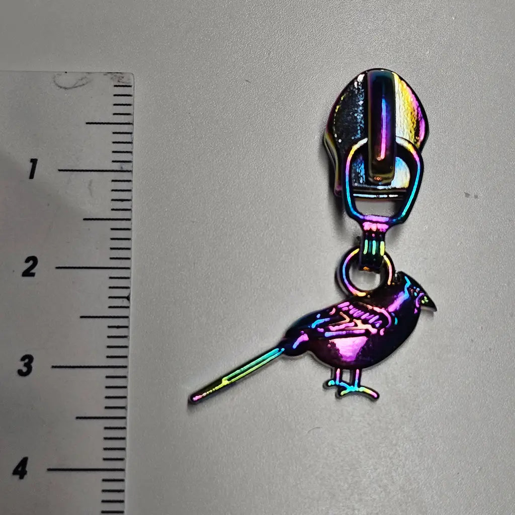 Zipper Piepmatz Rainbow - Reißverschluss Schieber Gr.5