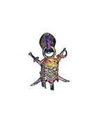 Zipper Pirate Skull Roségold - Reißverschluss Schieber Gr.5