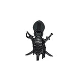 Zipper Pirate Skull Roségold - Reißverschluss Schieber Gr.5
