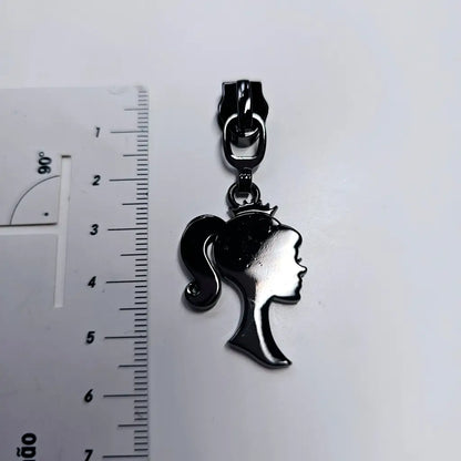 Zipper Princess Woman Gun Metal - Reißverschluss Schieber