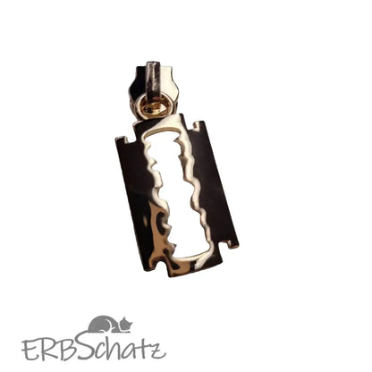 Zipper Rasierklinge Gold - Reißverschluss Schieber Gr.5