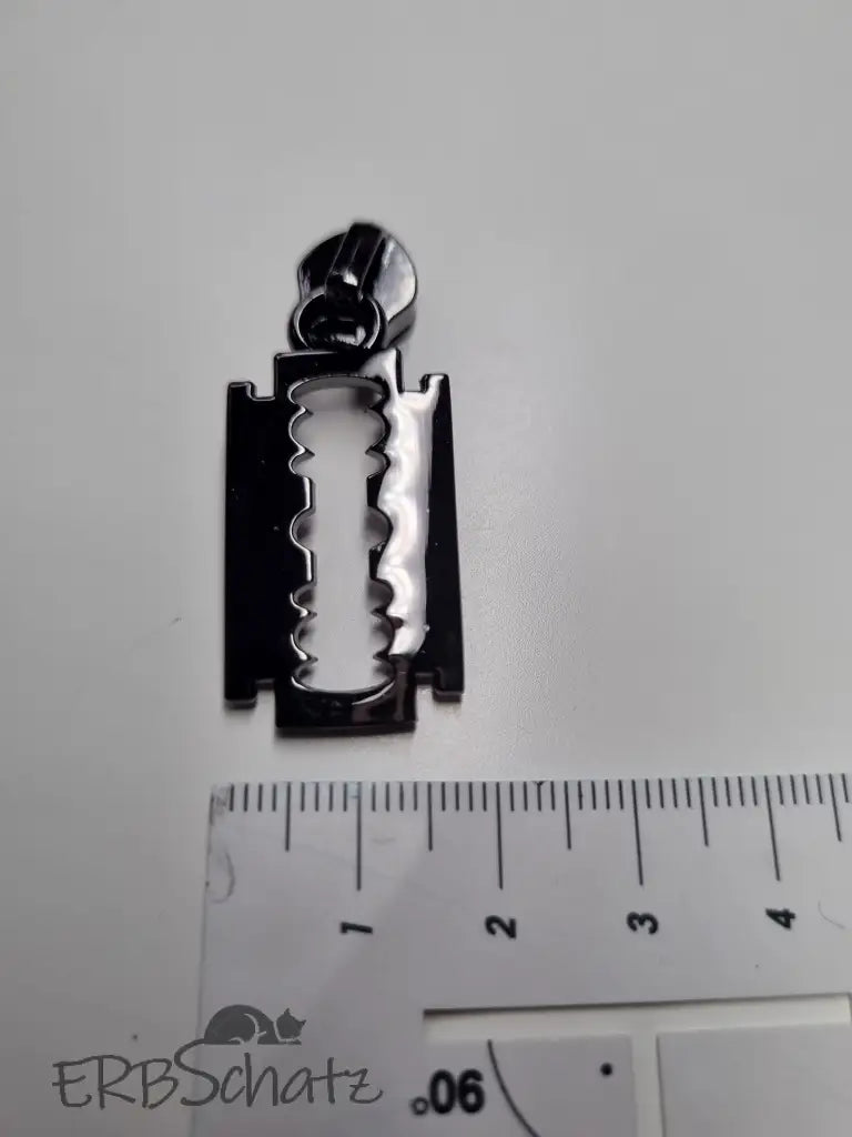 Zipper Rasierklinge Gold - Reißverschluss Schieber Gr.5