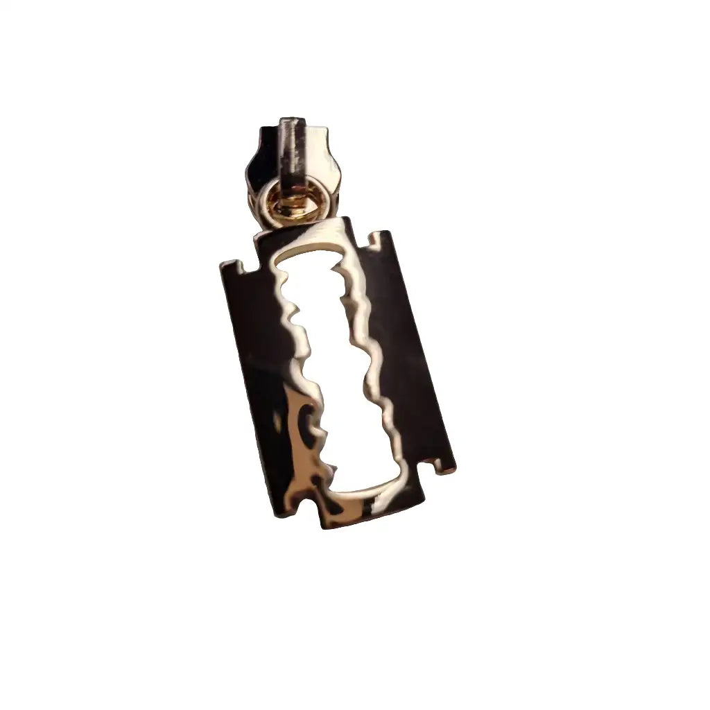 Zipper Rasierklinge Gold - Reißverschluss Schieber Gr.5