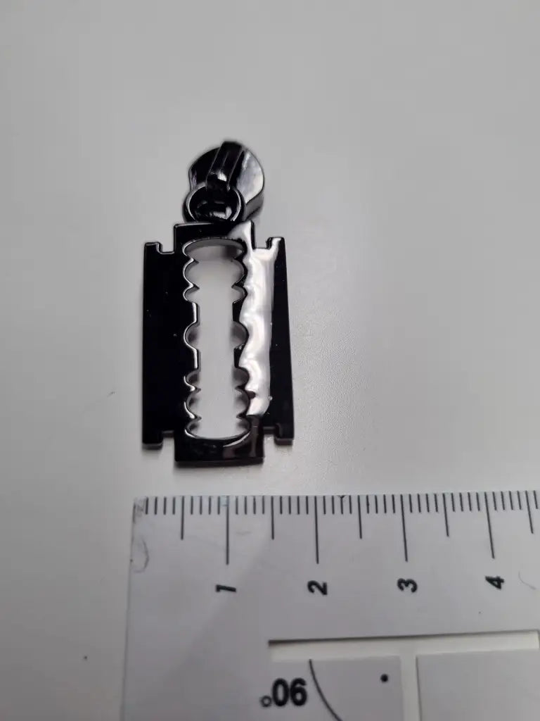 Zipper Rasierklinge Gold - Reißverschluss Schieber Gr.5