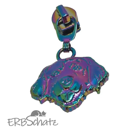 Zipper Retriever Dog Rainbow - Reißverschluss Schieber Gr.5