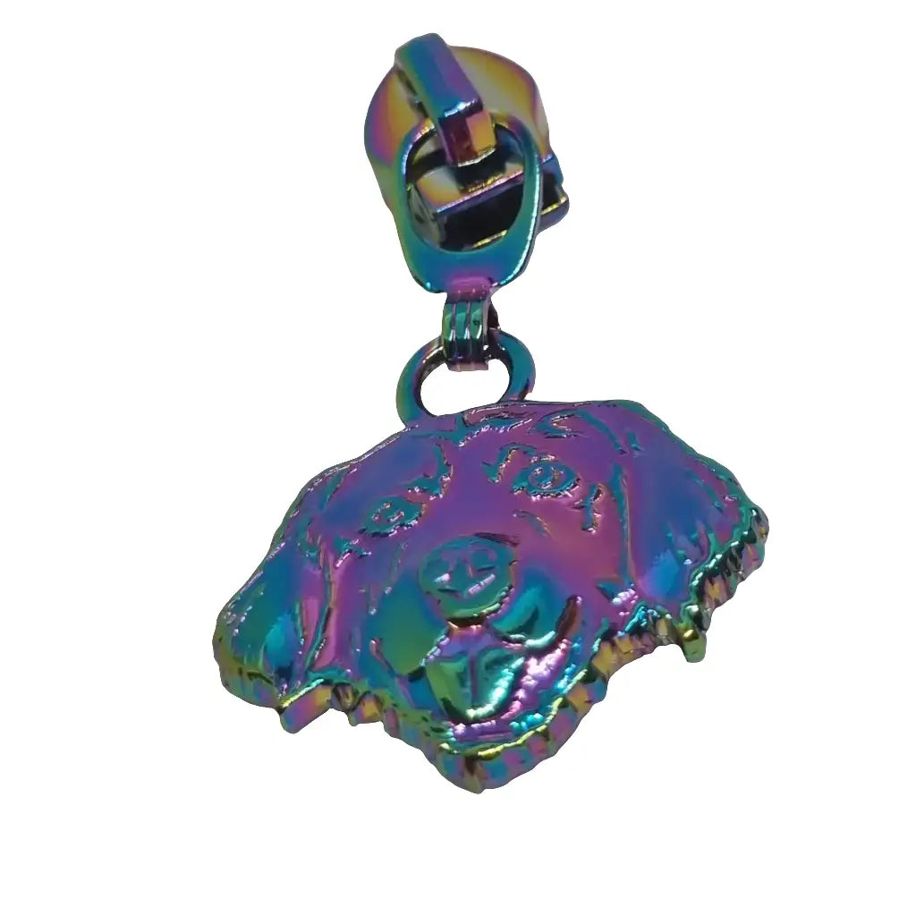 Zipper Retriever Dog Rainbow - Reißverschluss Schieber Gr.5