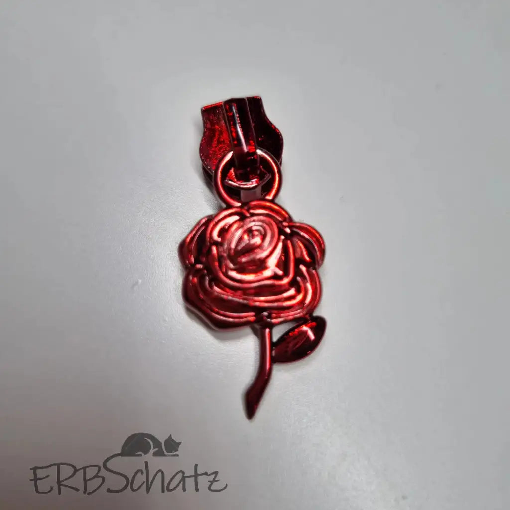 Zipper Rose bunt - Rot