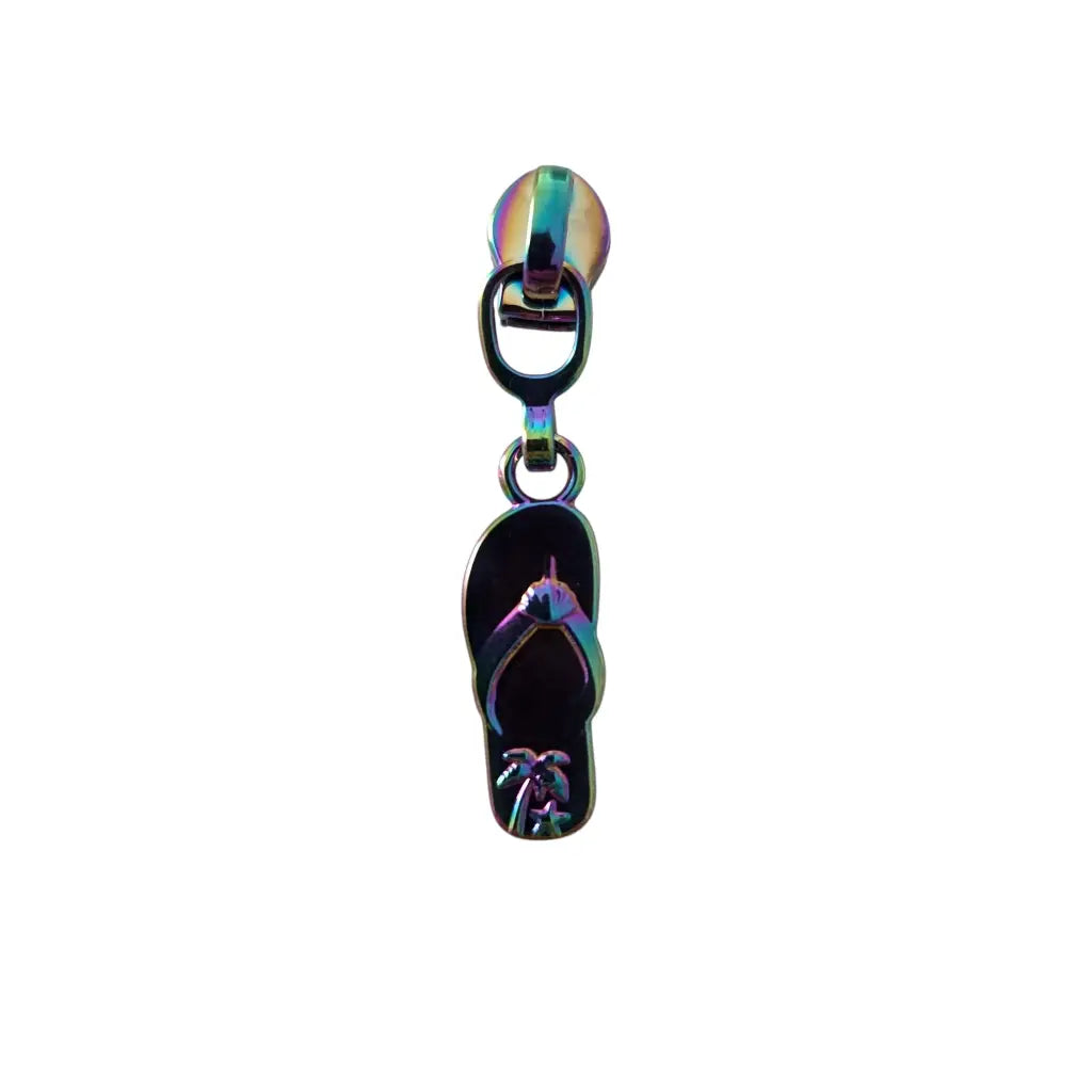 Zipper Sandalen Form (Gr. 3) Gun Metal - Reißverschluss