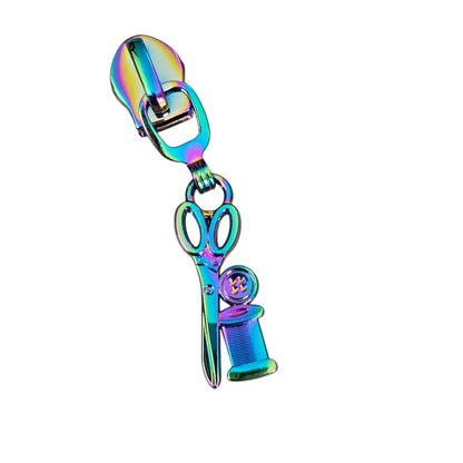 Zipper SchereGarn Rainbow - Reißverschluss Schieber Gr.5