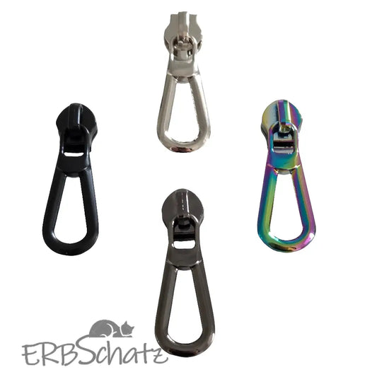 Zipper Schlaufe Rainbow - Reißverschluss Schieber Gr.5